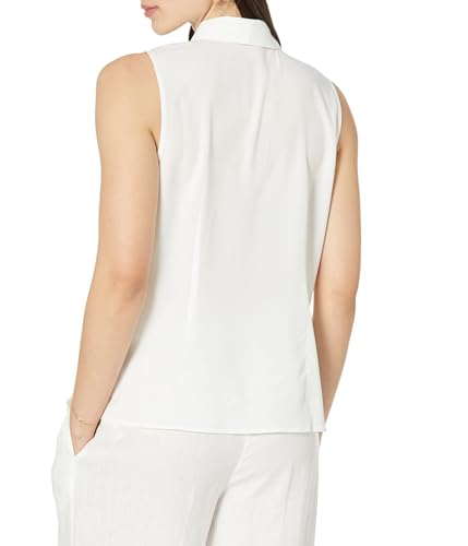 Image of CeCe Sleeveless Bow Blouse New Ivory XS