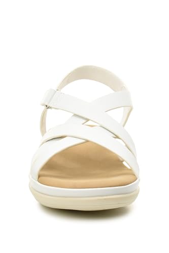 TARYN ROSE Women's comfort sandals, extra cushioned footbed with soft insole and adjustable strap, perfect for indoors and outdoors sandals BOSSI4