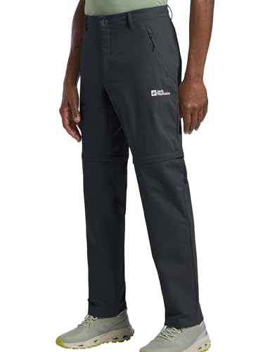 Jack Wolfskin Herren Pico Trail Zip Off Pants M Wanderhose, Phantom, 56 EU