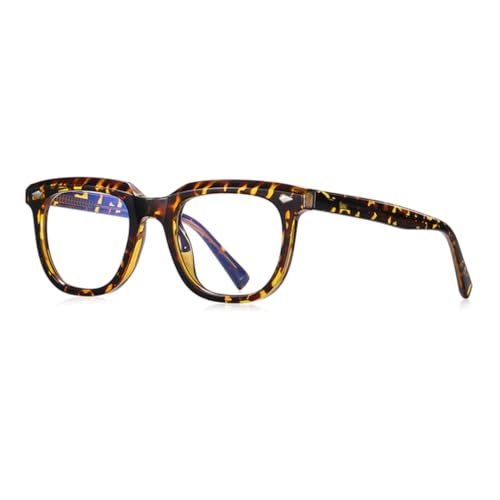 Lunettes anti-lumière bleue TR90 léopard pour le télétravail et les soirées devant les écrans
