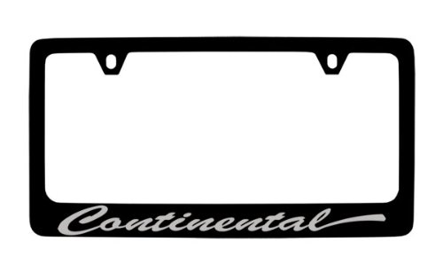 Marco de matrícula de metal con revestimiento negro estilo Lincoln Continental