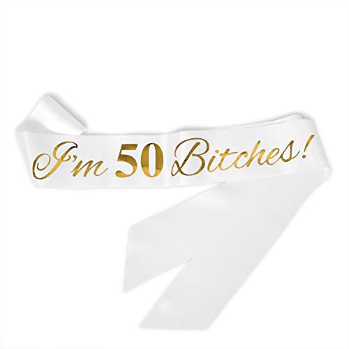 50 Birthday Satin Sash - 50Th Birthday Sash 50 Birthday Gifts Party Favors, Supplies And Decorations #TOP1