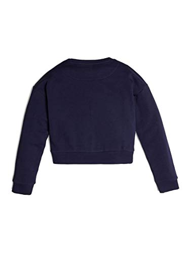 GUESS? Felpa in Cotone, 10 Anni (140cm), Blu