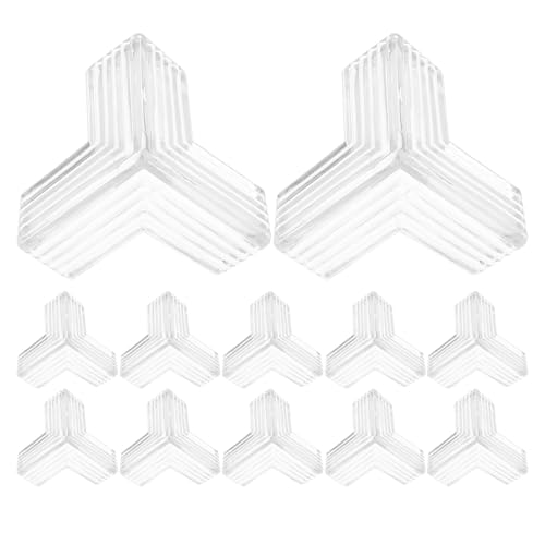 SUPVOX 12 Protectores De Esquinas Anticolisión para Mesas Y Sillas Protectores De Esquinas para Bebés Y Pequeños para Muebles PVC Transparente