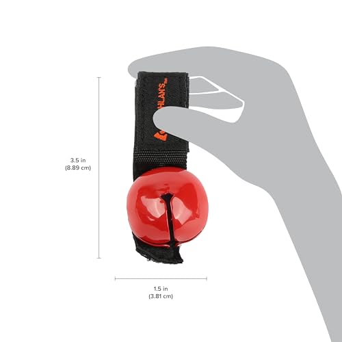 Coghlan's Magnetic Bear Bell with Silencer - Hiking Safety Gear for Wildlife Alert - Red