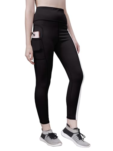 Image of Poojaran Workout Tight /Pants /Legging with Side Pocket, Stretchy Tights and a high Waist for Women and Girls' use in The Gym,Yoga,Running,Cycling