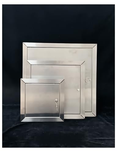 Puerta de acceso con agujero para llave panel de registro de acero inoxidable multiusos 2