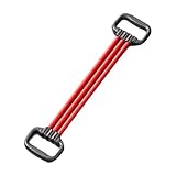 Menolana Figure 8 Resistance Band Arm Shoulder Exercise Foot Leg Hand Stretcher Elastic Rope Stretch Band for Sports Workout Home Gym, Red