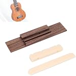 Rosewood Ukulele Bridge Nut and Saddle - 4 String Ukulele DIY and Repair Parts