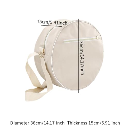 Aosekaa Bolsa de Roda de Ioga Bolsa de Ioga Bolsa de Exercícios com Zíper Bolsa de Ioga Resistente A