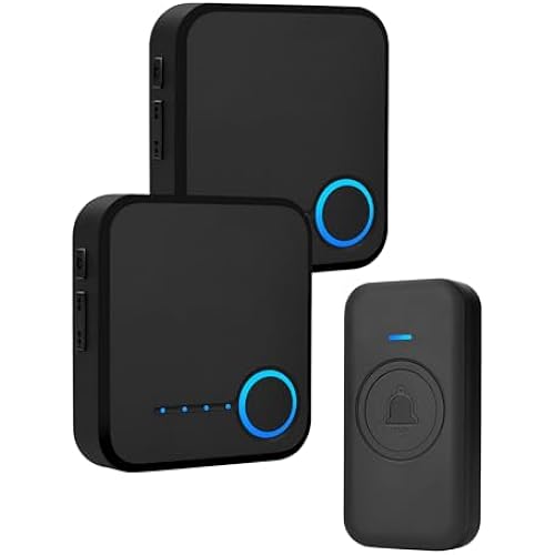 Wireless Doorbell 1000ft Range, Loud Waterproof Door Bell with 60 Melodies