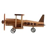 Décoration raffinée : sublimez votre intérieur ou votre bureau avec cette maquette d’avion en bois. objet élégant qui s’intègre à les décors, maquette d’avion vintage, en bois