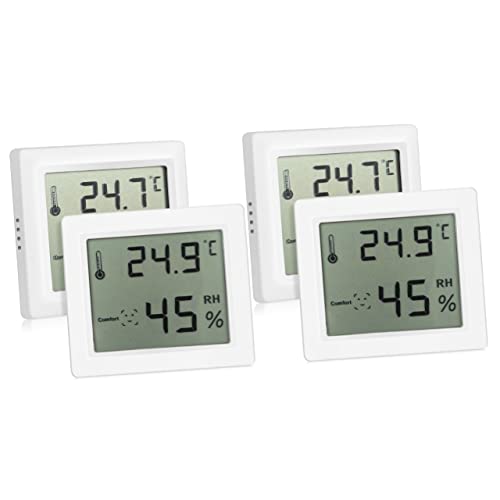 JOINPAYA 2 Sätze Hygrometer Feuchtigkeitsmessgerät Innenumwelt Digital Haushalt Drinnen Hydrometer Raumthermometer Innen Innenthermometer Für Zuhause Innenraumthermometer Abs 2 Stücke * 2