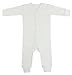 bambini Interlock White Union Suit Long Johns, Small