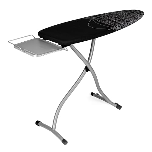 Tabla de Planchar Grande y Profesional | 130x47 cm | Plegable y Robusta | Altura Ajustable con Ruedas | Superficie XXL Ancha | Estable | ideal Centros de Planchado | Fabricada en Europa - imagen 4