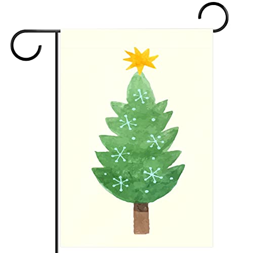 Drapeau de bienvenue flocon de neige extérieur en polyester double face 30x45 cm