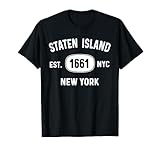 Photo Gallery staten island st ny souvenir tee mappa nativa nyc est. 1661 maglietta Photo Gallery staten island st ny souvenir tee mappa nativa nyc est. 1661 maglietta