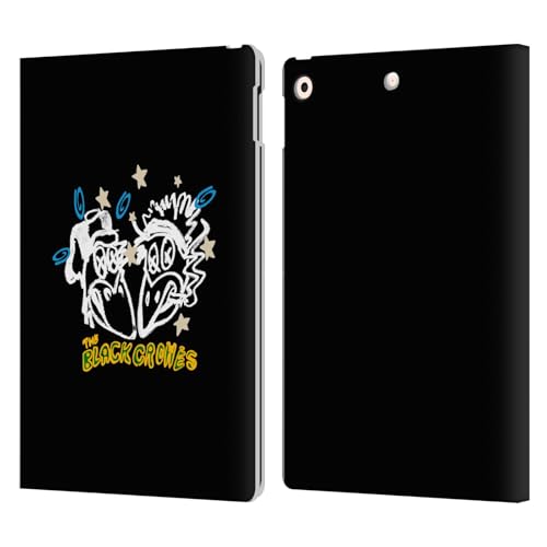 Étui cuir iPad 10.2 2021 2020 2019 antichoc portefeuille The Black Crowes