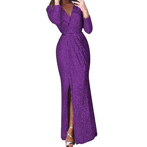 Robe de mariage élégante et robe maxi scintillante de bal