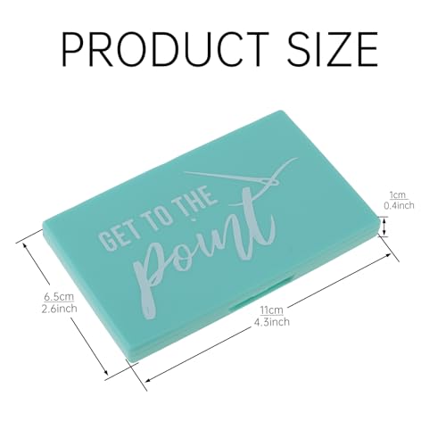 Image of Magnetic Needle Storage Case, Portable Knitting Pin Holder, Magnetic Manual DIY Sewing Stitching Pin Organizer Box (Light Green)