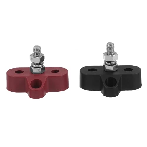 GALPADA Terminal de Conexión M6 para Coche y Rv Poste Eléctrico Perno Bloque de Terminales de Alimentación Resistente Intemperie para Distribución Eléctrica y Batería de Vehículo 1 Par