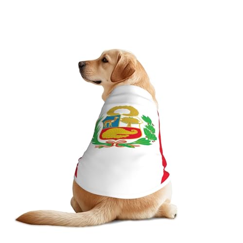 Hundeweste mit Peru-Motiv, weich, atmungsaktiv, ärmellos, modische Bekleidung für mittelgroße und große Rassen