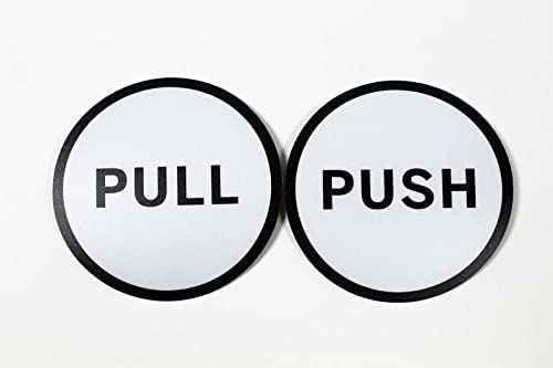 ULTIMATE MART World Pull Push Door Stickers 6cm Shop Window Salon Bar Cafe Restaurant Office Vinyl Sign