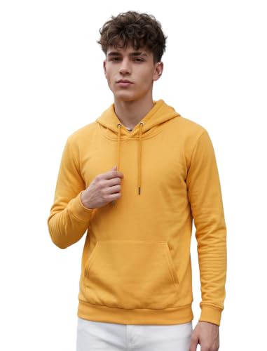 Image of HOODMASTER Unisex Fleece Hoodie Sweatshirt with Pockets Full Sleeves Regular Fit Solid Pattern Hooded Neck and Standard Length | Hoodies for Men & Women