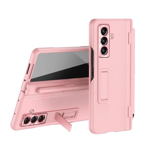 Étui rose pour Galaxy Z Fold 7 S béquille intégrée pour le multitâche