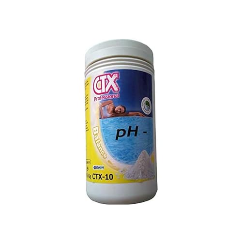 AcquaHOME® CTX 10 pH- GRANULARE BARATTOLO DA 1,5 KG - pH MENO PER PISCINA- RIDUTTORE DI pH GRANULARE