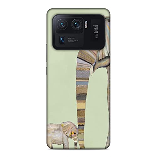 Image of Printed Mobile Back Hard Case Cover for Xiaomi Redmi 11 Ultra | Elephants, Cute Baby Elephant, Traditional-2189