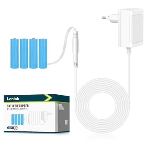 Lenink eliminateur de Pile AA, Remplace 4 Piles AA/LR6, Compatible avec Nuki Smart Lock Go, OMRON...
