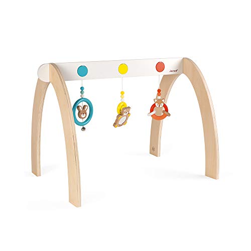 JANOD Portique d'activités Baby Pop (Bois et Silicone)