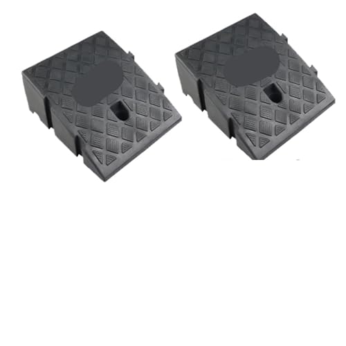 Rampa for acera de PVC 2 Piezas, Adecuada for Uso en aceras, garajes domésticos, muelles Carga y entradas Casas para Garaje Acera