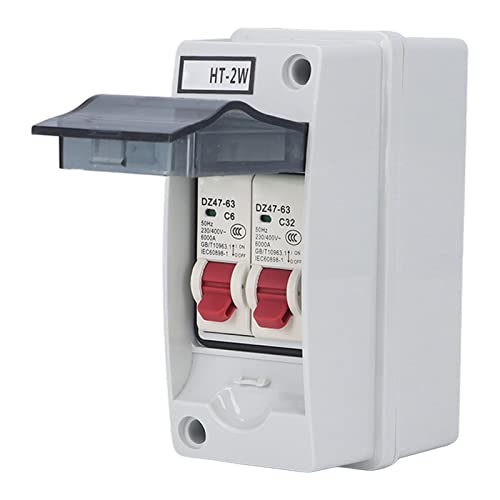 Boîte de distribution étanche IP65 avec couvercle transparent résidentiel 32A