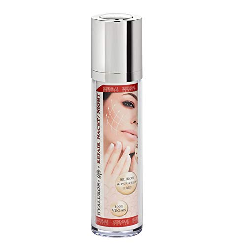 Sensitiv * ohne Parfum * Hyaluron- Lift/Nachtcreme- Repair night cream- 100% Vegan, 50 ml * Cover