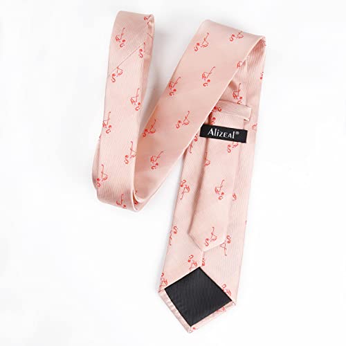Image of Alizeal Mens 3.15'' Gradient Novelty Pattern Tie Set with Pocket Square Casual Color Tie Set