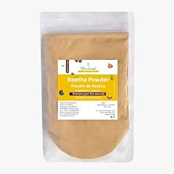 Yauvanya Reetha/Aritha/Soapnut (Sapindus mukorossi) Powder, Natural Hair Cleanser and Nourisher - 100 gms