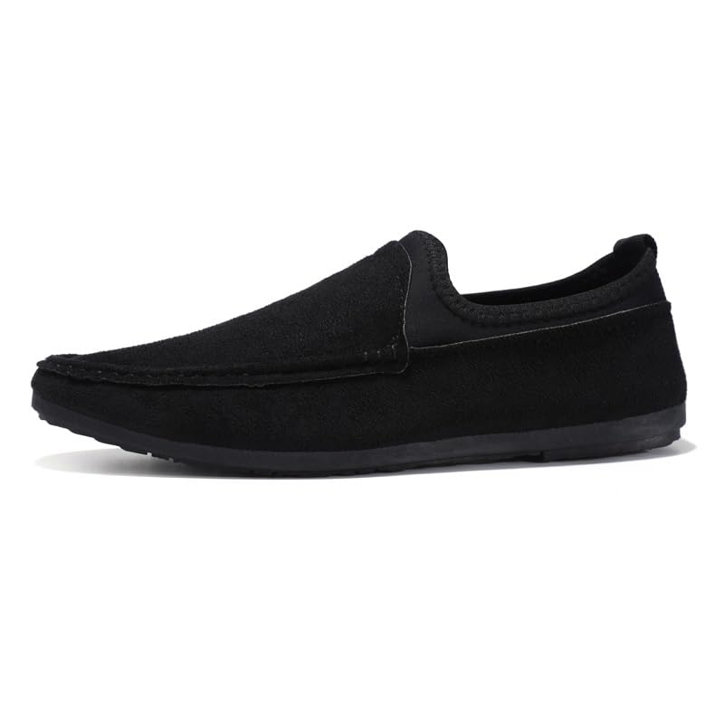 Mens Loafers Round Toe Cloth Solid Color Shoes Anti-Slip Slip Resistant Comfortable Walking Casual Slip-on2