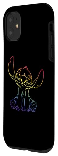 Coque iPhone 11 Stitch Rainbow Disney idéale pour vos sorties - 2
