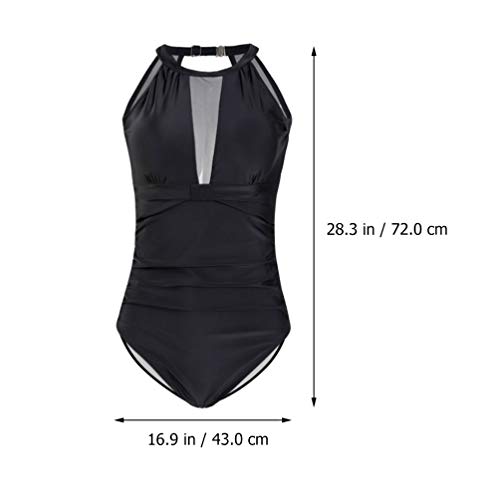 SOIMISS 1Pc Mulheres Swimsuit de Uma Peça Com Decote Em V Profundo Maiô Backless Swimwear para Mulhe