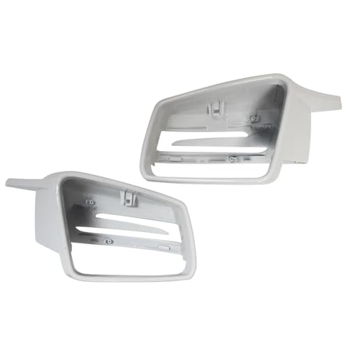 Compatible With For CLA Class C117 2014 2015 2016 2017 2018 リアビューミラーキャップ シェルケース 車サイド リアビューフレーム ミラーカバーキャップ(White1,B)