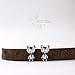 S925 Pendientes de Plata de Ley con Osito de Peluche Pendientes de Plata Tailandeses Retro de Dibujos Animados Lindos de Plata con Forma de Pareja de Hombres Y Mujeres Tipo Orejeras, WOZUIMEI, Como