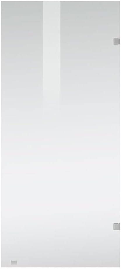 Elegant Kitchen and Bath Laredo Stainless Steel Shower Door in Nickel