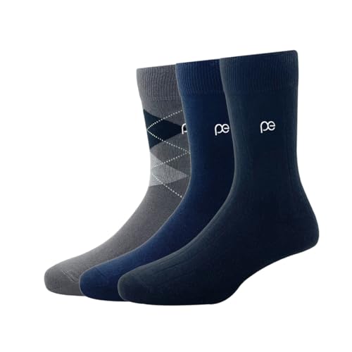 Image of Peter England Men's Cotton Full Length Socks Pack of 3