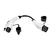 Produktbild EV + Adapter für Elektrofahrzeug Ladekabel - Typ 2 IEC 62196 auf Typ 1 SAE J1772 Ladegerätadapter - 1-Phase 32A (7,6 kW) Schwarz/Weiß-Steckverbinder
