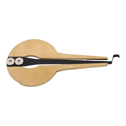 SHINEOFI Harpe à Mâchoires Musicale en Métal Doré, Instrument Ethnique Mongol Circulaire Son Pur pour Débutants et Musiciens Professionnels, pour...