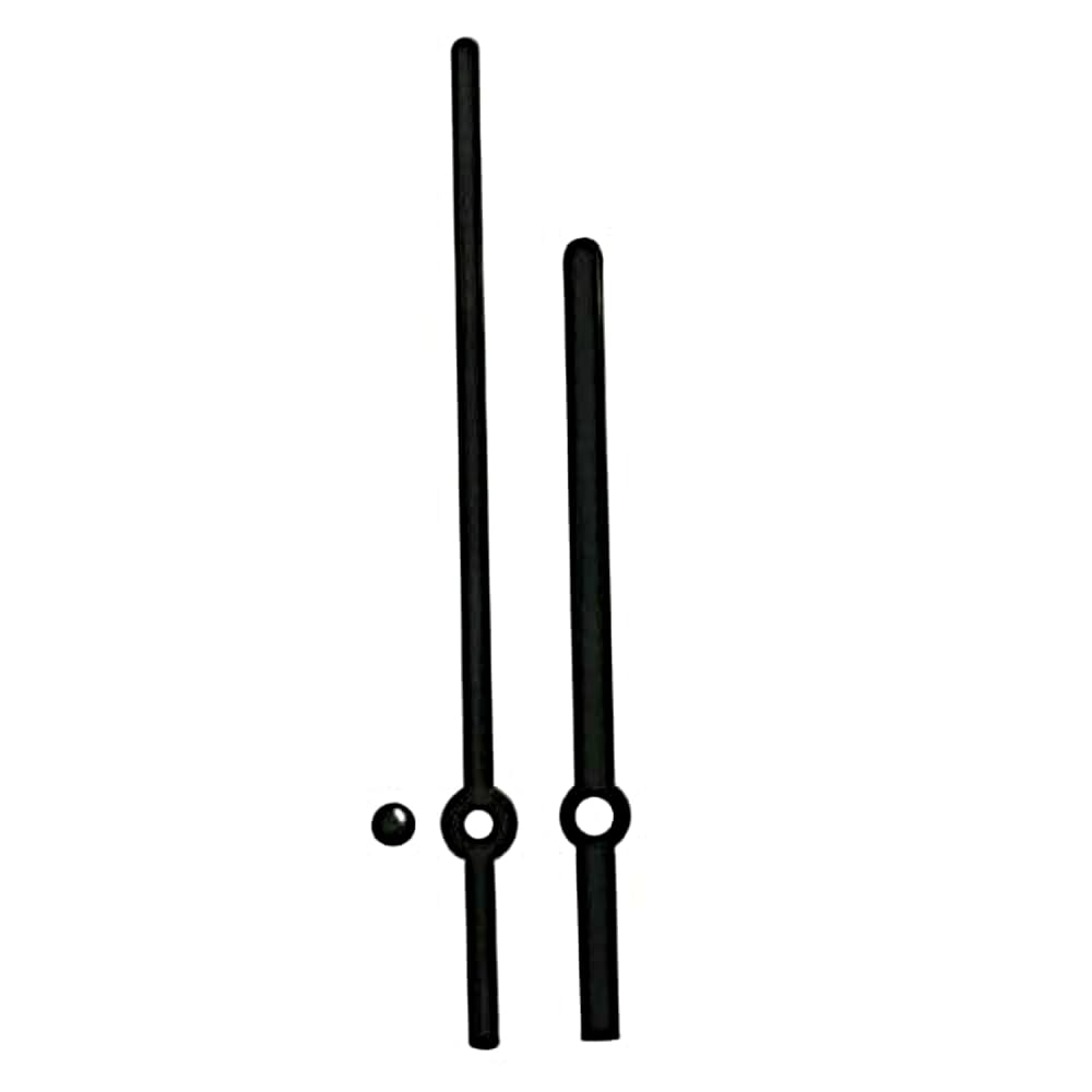 Dans Clock Shop Black Replacement Plastic Press Fit Clock Hands Compatible With Chinese Quartz Mechanism Diy Repair 120Mm