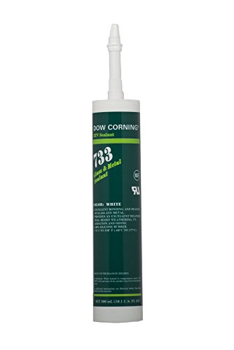 Dow Corning 2693925 733 White Glass and Metal Sealant, -57 to 177 Degree C, 300 mL, 10.1 oz.
