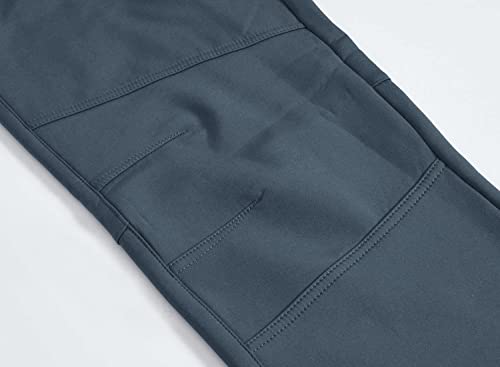 Tbmpoy Men's Snow Ski Waterproof Fleece Lined Pants Outdoor Hiking Mountain Softshell With Belt 01 Thick Grey Xxl #TOP3